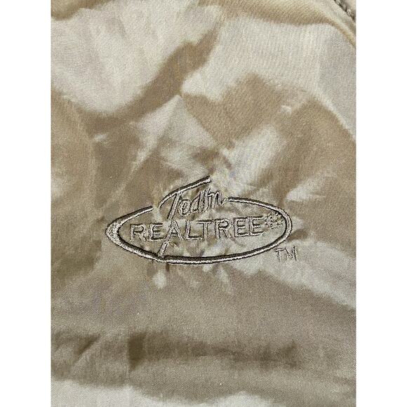 Brown / Gray Baseball Jacket Team Realtree Hooded Quilted Lining Medium 38/40 - Picture 3 of 11